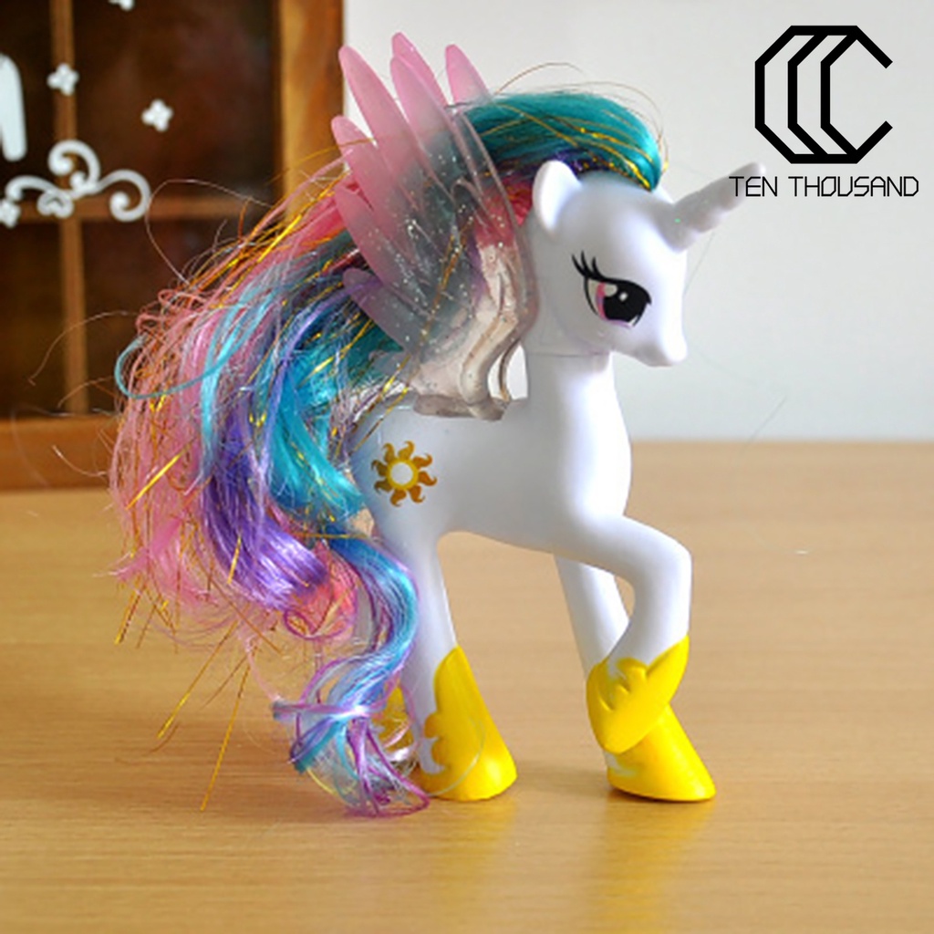 ✧Đồ Chơi Sưu Tầm Hình Ngựa Pony 14cm Bằng Nhựa PVC Dành Cho Bé