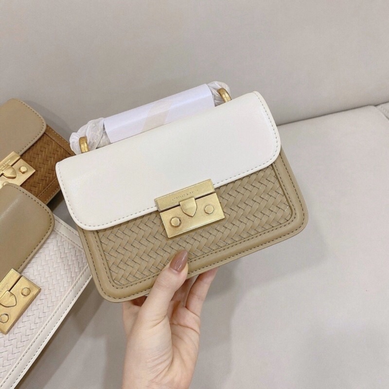 Túi C.Ka khoá vuông size 19cm đựng vừa điện thoại hàng chuẩn loại 1