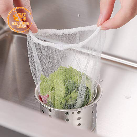 Combo 100 Túi Lưới Lọc Rác Bồn Rửa Chén Bát