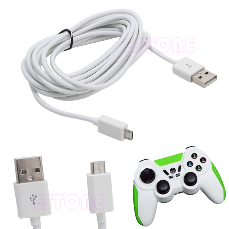 Cáp Sạc Micro Usb Dài 3m Cho Tay Cầm Chơi Game Ps4