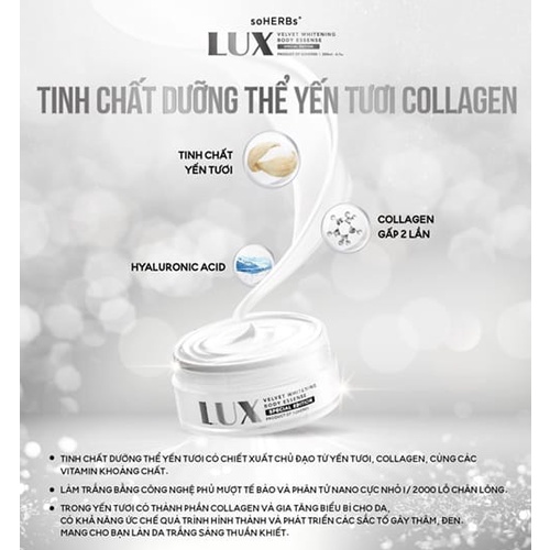 Kem Body Lux Dưỡng Trắng Da Từ Tinh Chất Yến Tươi Collagen  - PINK NATURAL BEAUTY | BigBuy360 - bigbuy360.vn