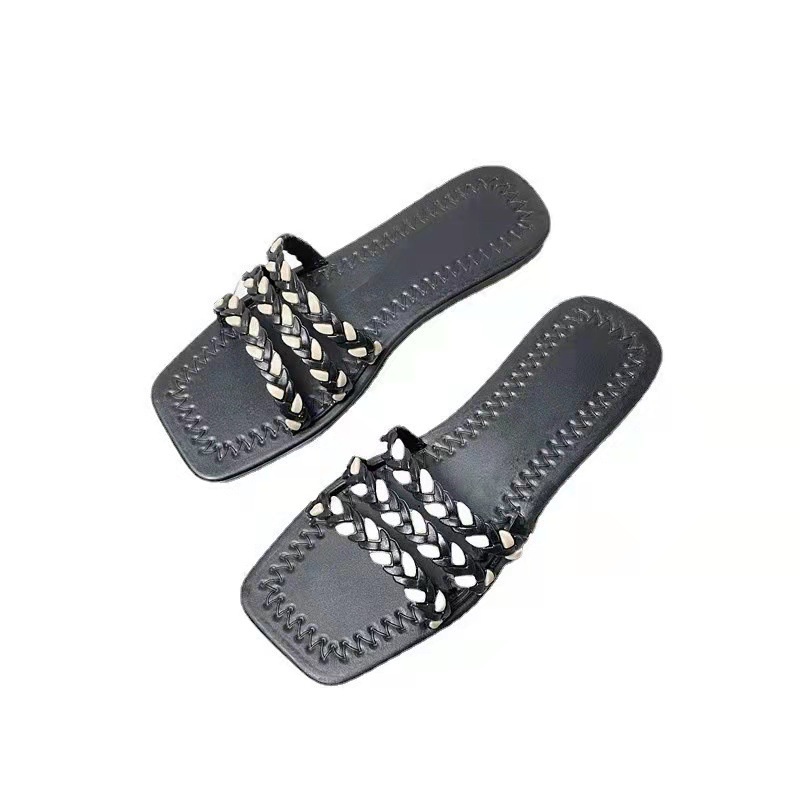 Dép Quai Ngang Đế Mềm Phong Cách Hàn Quốc Thời Trang Mùa Hè Cho Nữ CHZK054