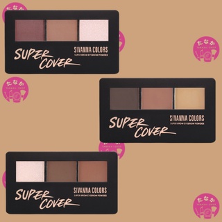 Hf625 sivanna colors super brown eyebrow powder bột kẻ mày 3ô sivanna super eye brow powder hf625