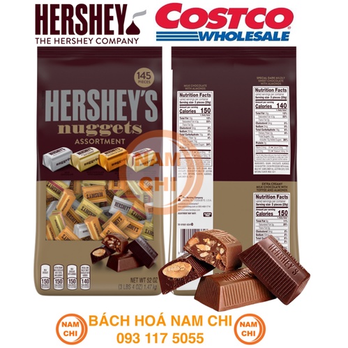 Kẹo Socola Hershey's Nuggets 145 Viên 1.47kg Đủ 4 Vị