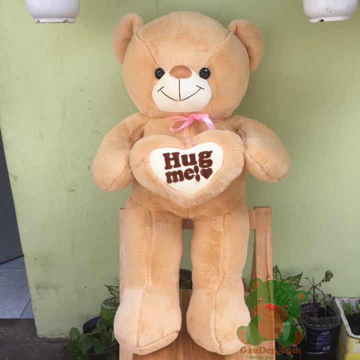 Gấu bông Teddy Ôm Tim, Teddy Hug Me Siêu Bự