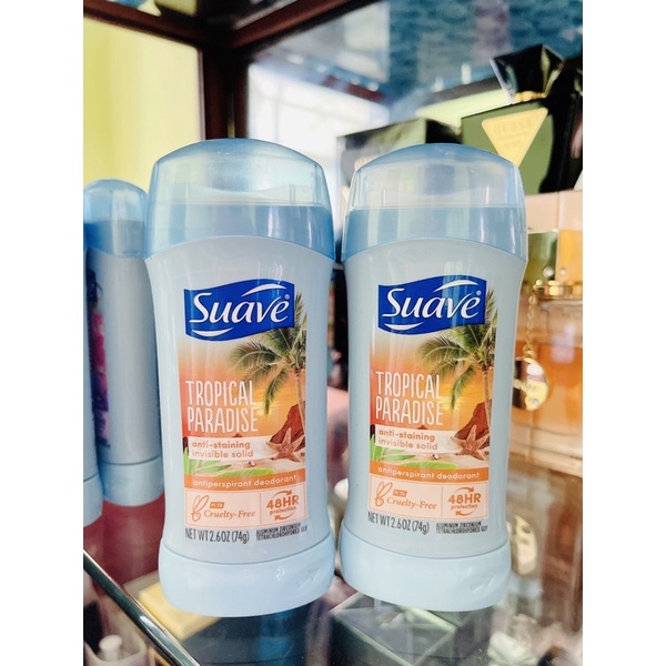 Lăn Nách dạng sáp,Lăn khử mùi nữ Suave tuýp lớn 74gr, Hàng Mỹ có bill USA