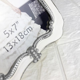 Khung ảnh để bàn viền đá khảm hạt (KH04)