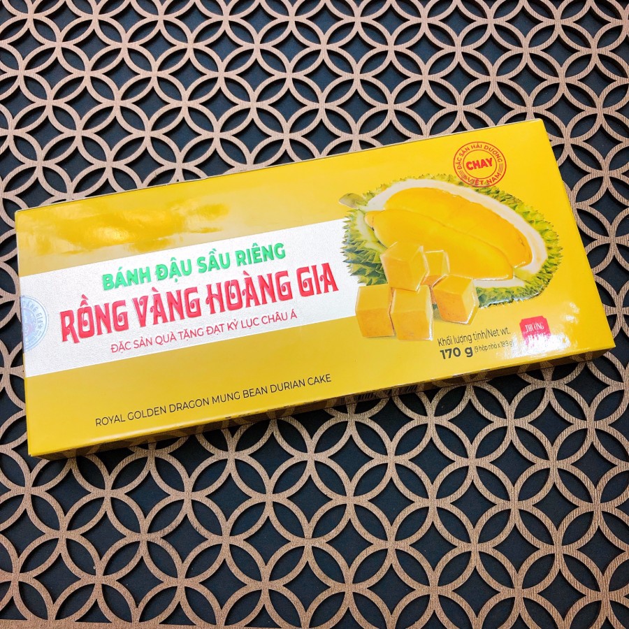 HÀNG XUẤT NHẬT - BÁNH ĐẬU XANH SẦU RIÊNG 170g - RỒNG VÀNG HOÀNG GIA - Vị sầu riêng thượng hạng | BigBuy360 - bigbuy360.vn
