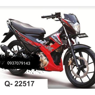 Tem rời raider xăng cơ đỏ đen 3 lớp ko bay màu