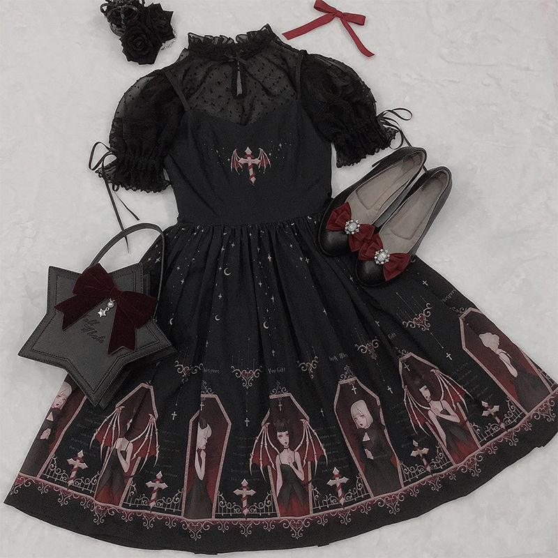 Đầm Hai Dây Xinh Xắn Theo Phong Cách Lolita