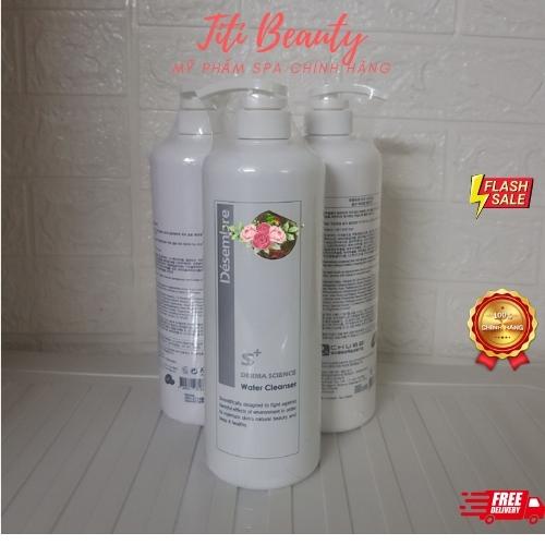 Nước tẩy trang Désembre Derma Science Water Cleanser 1000ml loại bỏ hết da chết bã nhờn dầu thừa dưỡng ẩm cân bằng pH da