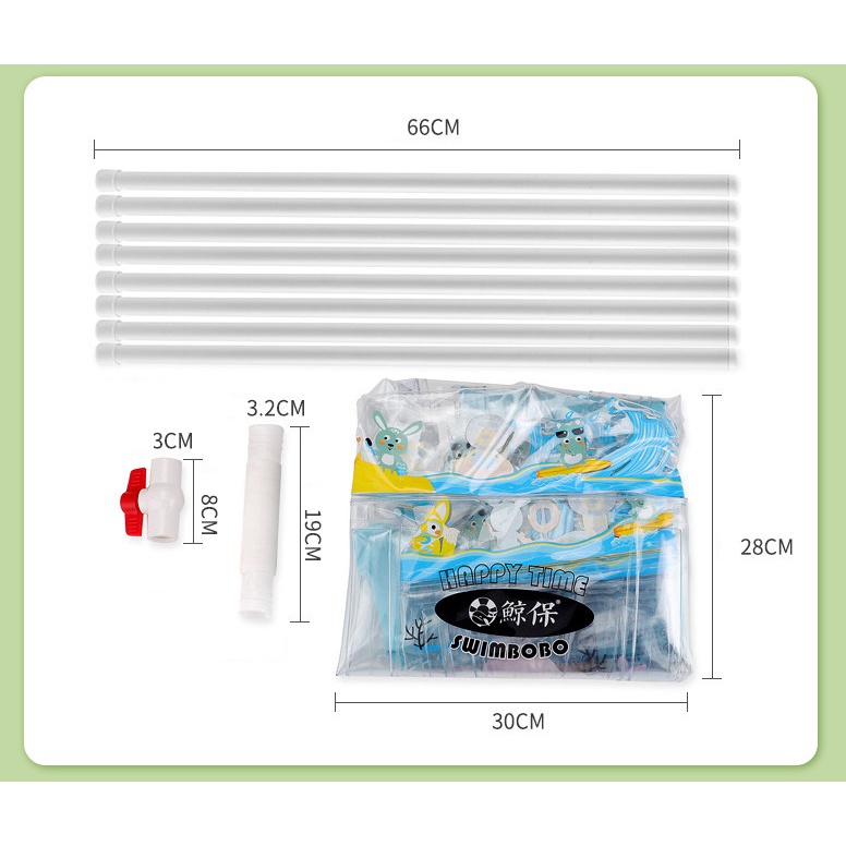 Bể bơi cho bé | Bể bơi thành cao cho bé cao cấp, chất lượng cao SWIMBOBO 75cmx75cm