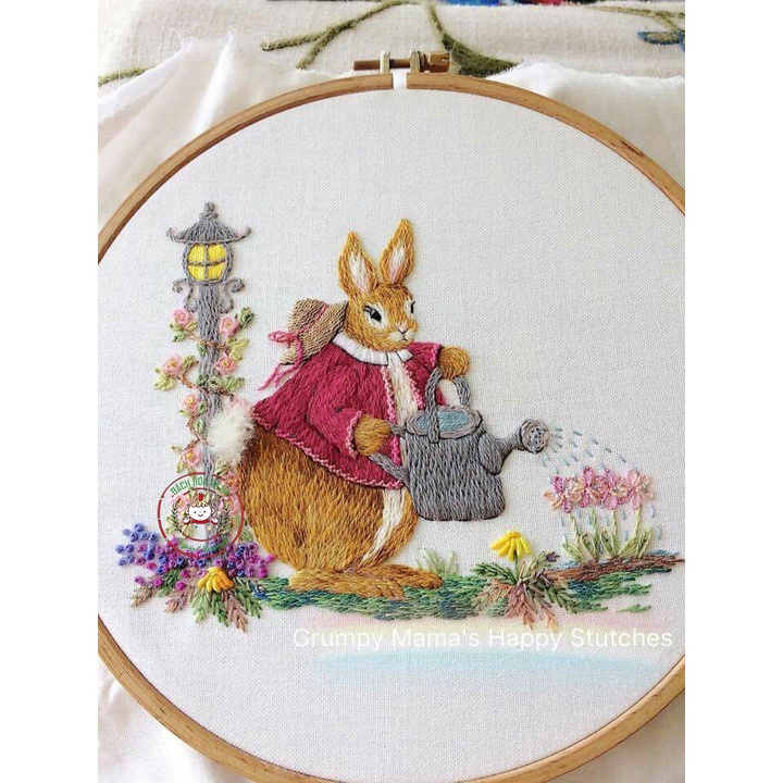 Gói dụng cụ Tự Thêu Tranh Trang trí Kỷ Niệm Decor Kit Nguyên Liệu Tập Thêu Tay - DIY Handmade Embroidery