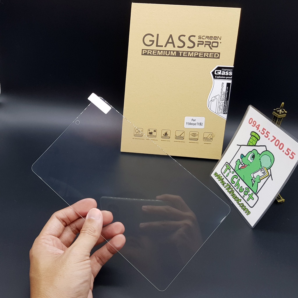 [Ảnh Thật] Kính CL Huawei MatePad T8 8.0&quot; 2020 Cường Lực Mài Cạnh 2.5D-9H-0.26mm