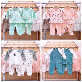 Set 2 bộ Lullaby bé trai/ bé gái vải interlock