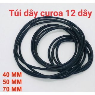 Túi 12 dây curoa mini đường kính 70mm 40mm 50mm chất silicon