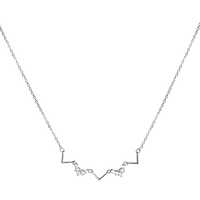 Vòng cổ chocker bạc đính đá pha lê thời trang nữ | BigBuy360 - bigbuy360.vn