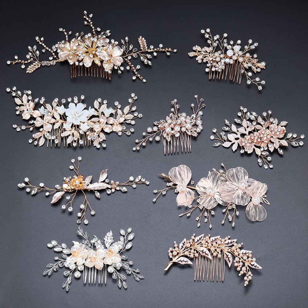 XIANTIN Lược Cài Tóc Cô Dâu Sang Trọng Quý Phái|Kẹp Tóc Hình Hoa