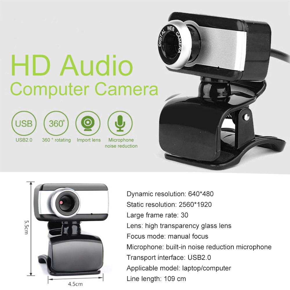 Webcam Có Dây Hd 480p Cho Máy Tính Laptop | BigBuy360 - bigbuy360.vn