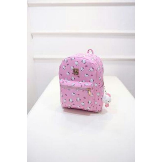 Balo nữ balo thời trang nữ họa tiết mèo kitty dễ thương chất dù chống thấm nước phong cách sành điệu