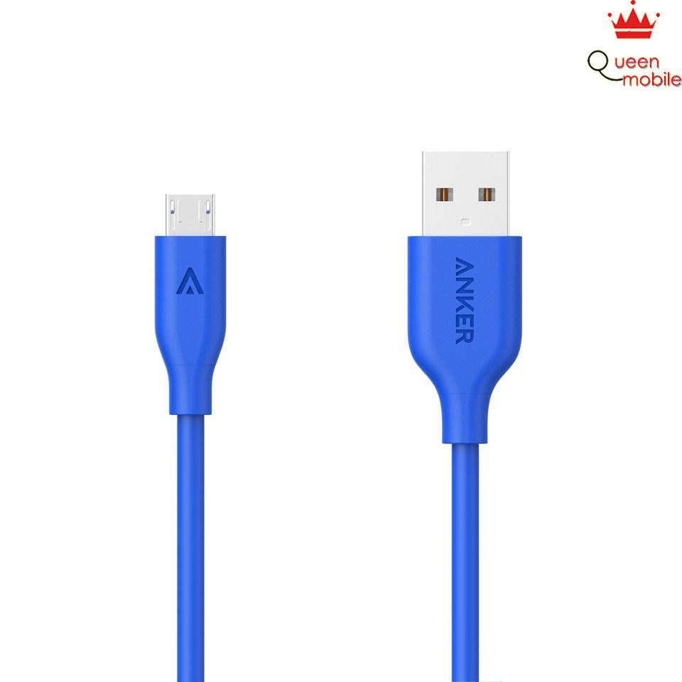 Cáp Sạc Siêu Bền Powerline Micro USB (3ft/0.9m) Blue Offline Packaging V3