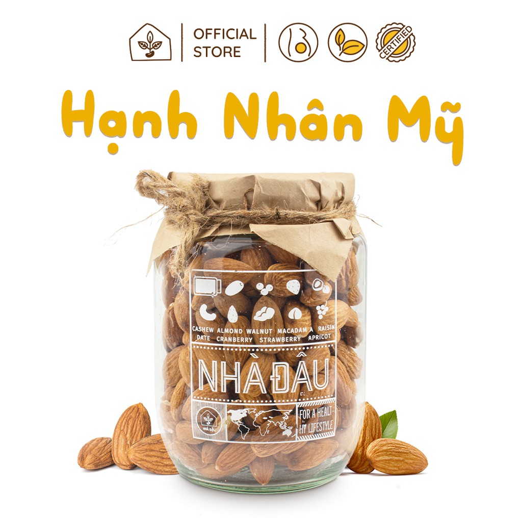 Hạnh Nhân Mỹ Nhập Khẩu Sấy Chín Cao Cấp | Nhà Đậu 152