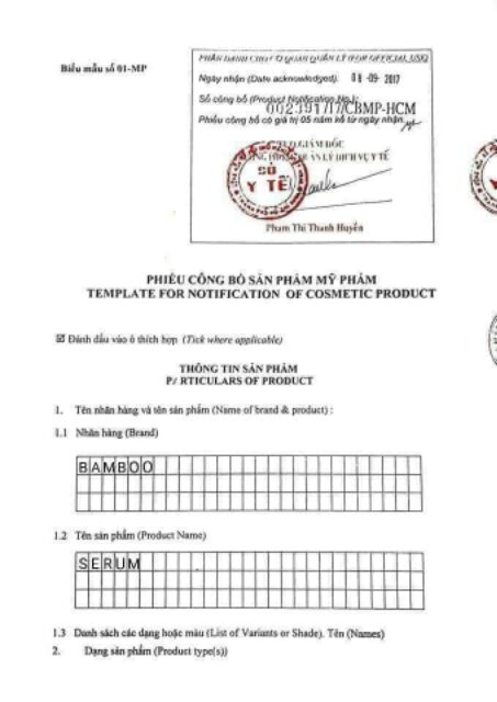 Serum b5 tinh chất gạo bamboo mẫu mới 2023