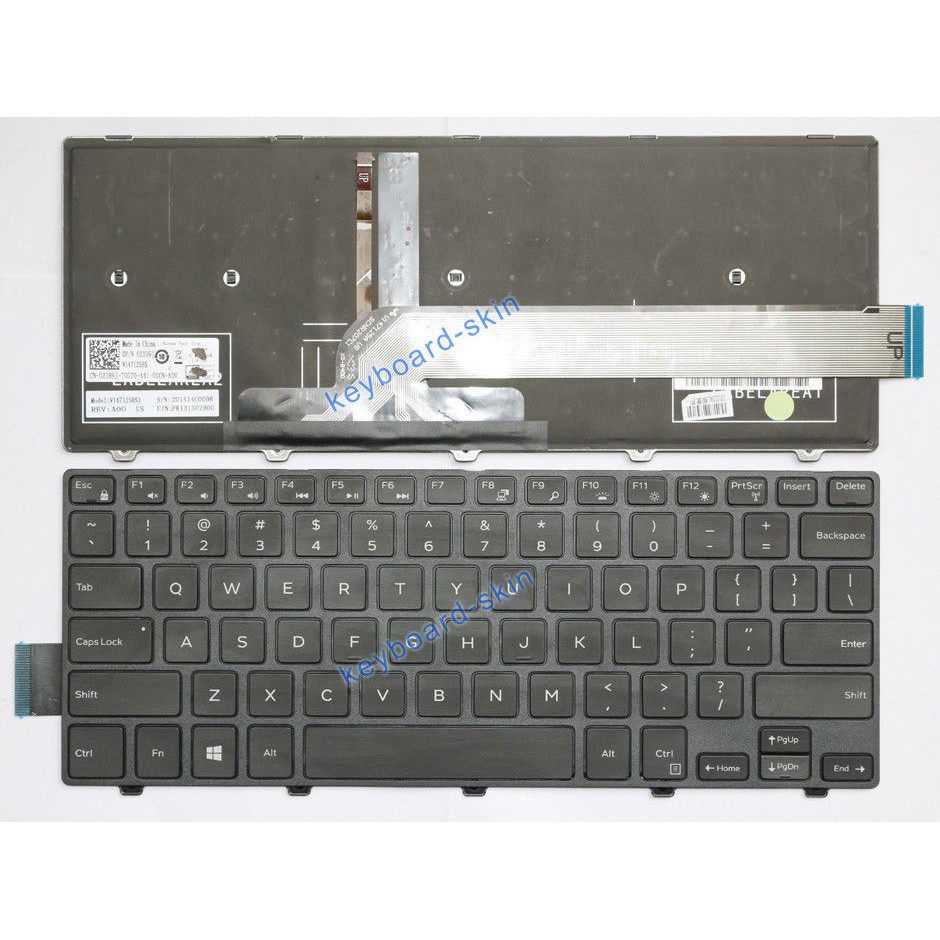 (KEYBOARD) BÀN PHÍM LAPTOP DELL 3441 3442 dùng cho Inspiron 14-3441 3442 3443 3445 3446 3451 3452 3458 3459 5442 5443