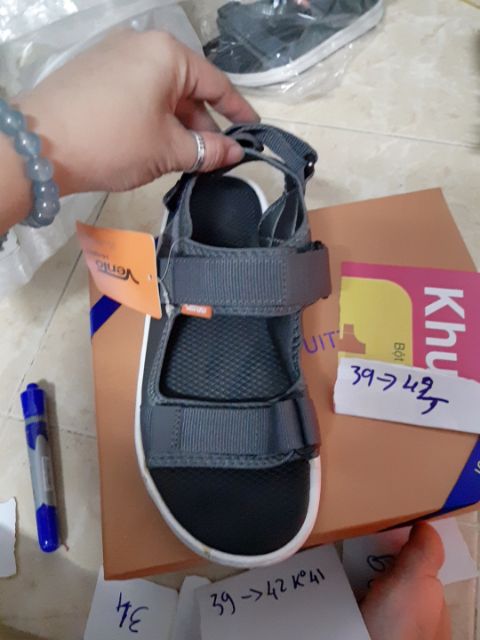 Giày Sandal Nam Vento Xuất Khẩu Nhật - Inb shop để chọn size ạ NV4538G Xám Đế Xám Cam