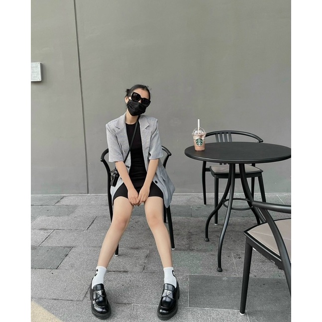 Set đầm body kèm áo vest