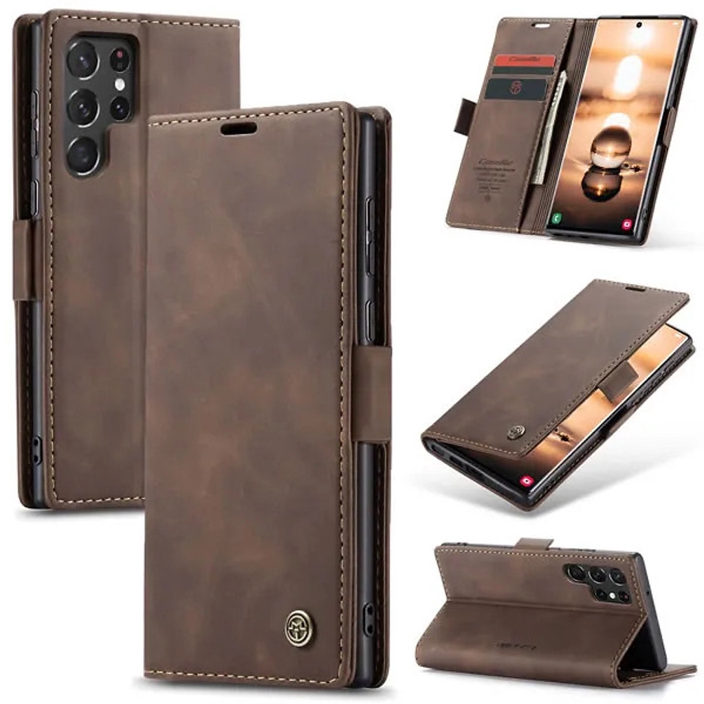 Bao da dạng ví dành cho Samsung Galaxy S22 Ultra hàng chính hãng Caseme