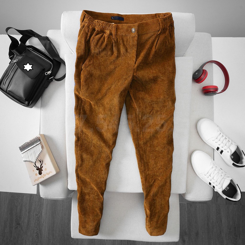 quần Jogger Nhung Tăm Nam full size - MS88