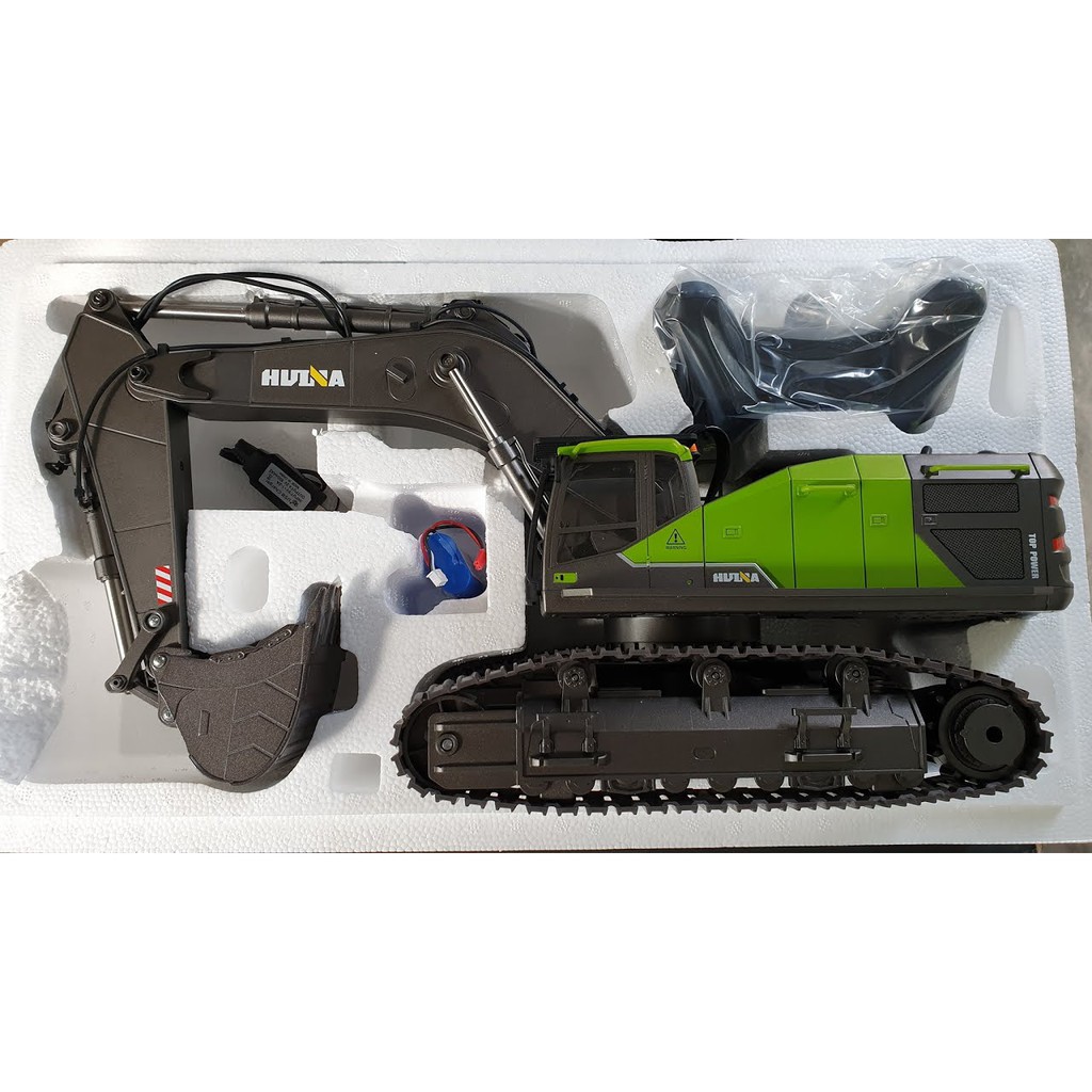 Máy xúc đất huina 1593 huina 593 điều khiển từ xa