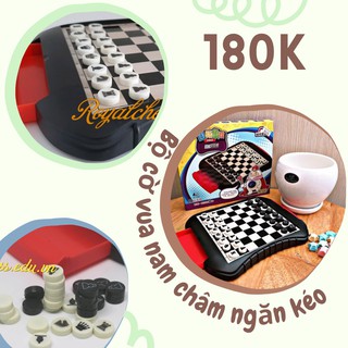 Bộ Cờ Vua nam châm ngăn kéo - mini - du lịch ROYALCHESS