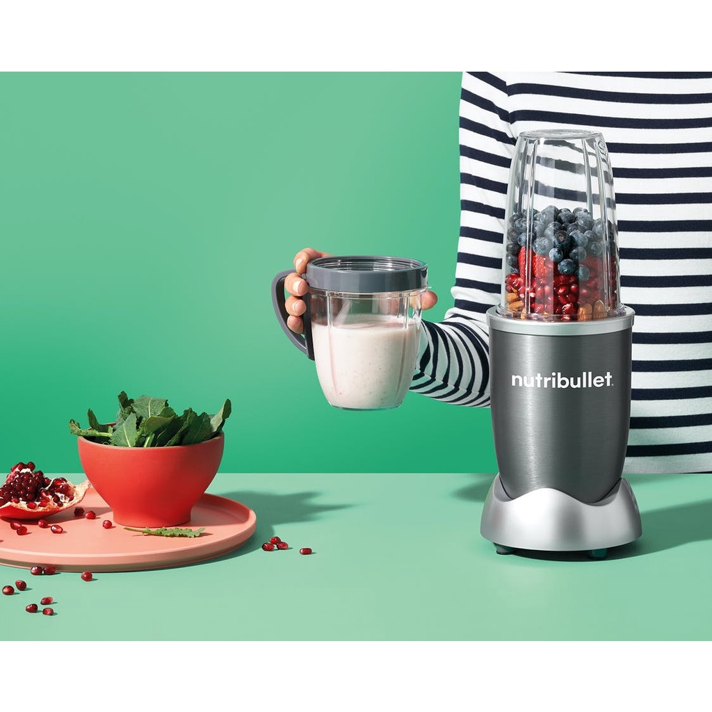 [Mã ELHA22 giảm 6% đơn 300K] [CHÍNH HÃNG] MÁY XAY SINH TỐ CÁ NHÂN NUTRIBULLET 600W (ĐEN/ XÁM/ ĐỎ/ BẠC)