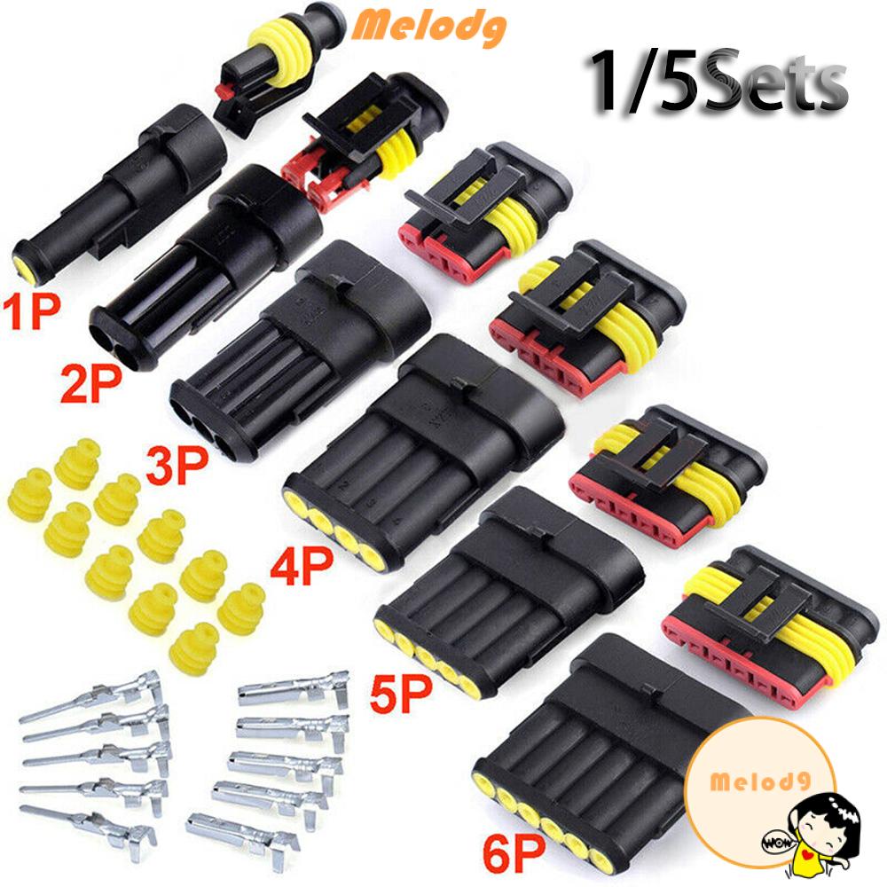 Set 1 / 5 Đầu Nối Dây Điện 1p 2p 3p 4p 5p 6p Dành Cho Ô Tô / Tàu Thuyền