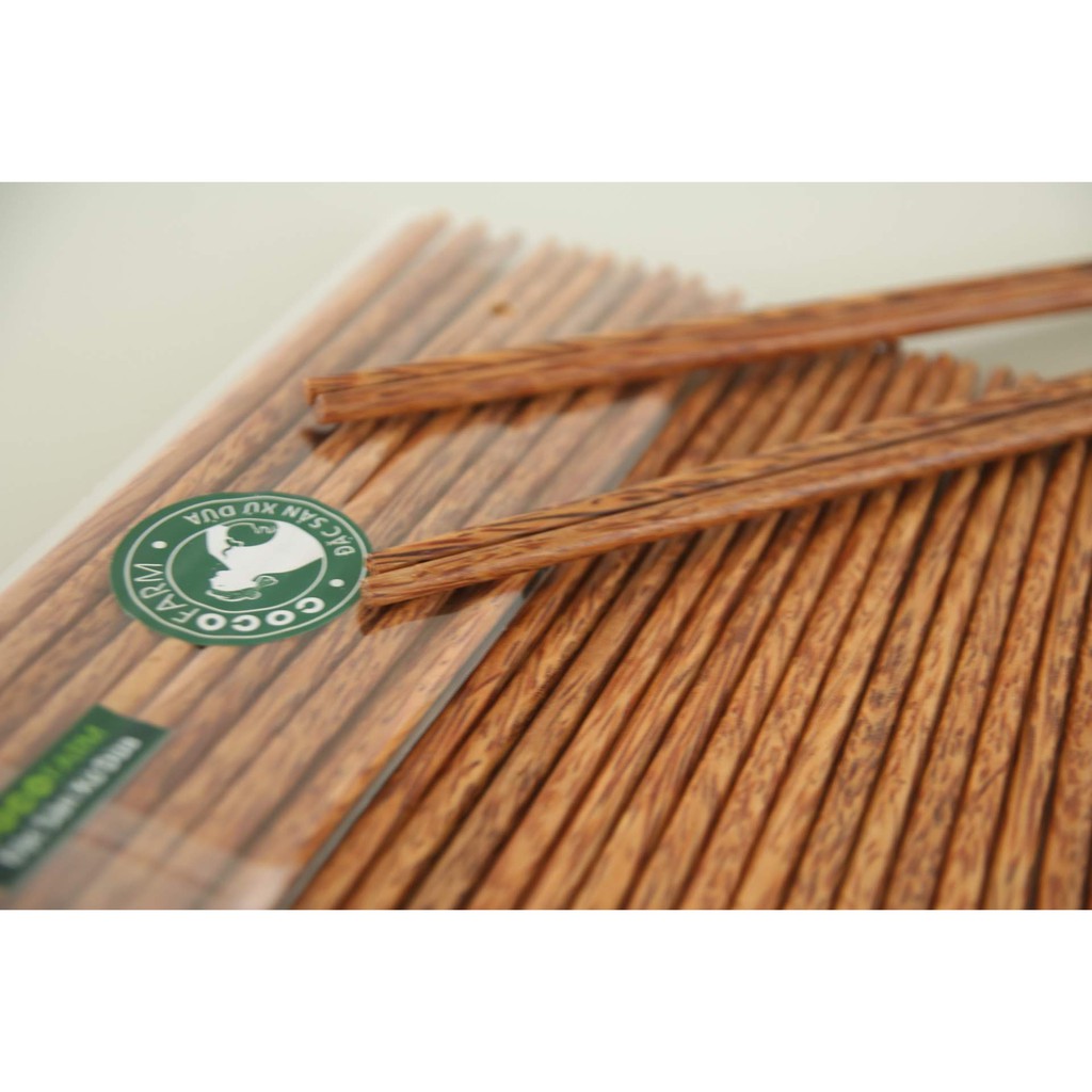 Bộ 10 đôi đũa gỗ dừa Cocofarm