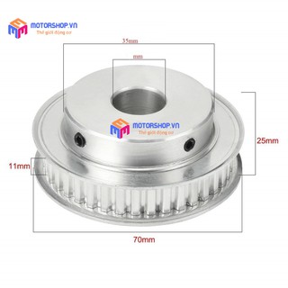 MTS Puly Bánh Răng Nhôm 40 Răng XL -Các Loại Trục