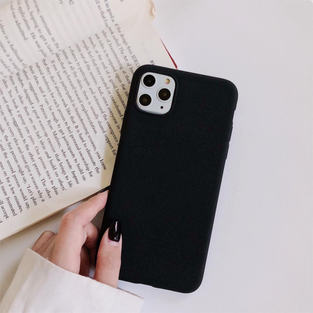 Ốp Điện Thoại Mềm Mặt Nhám Cho iPhone X XS Max XR 6 6S 7 8 Plus SE