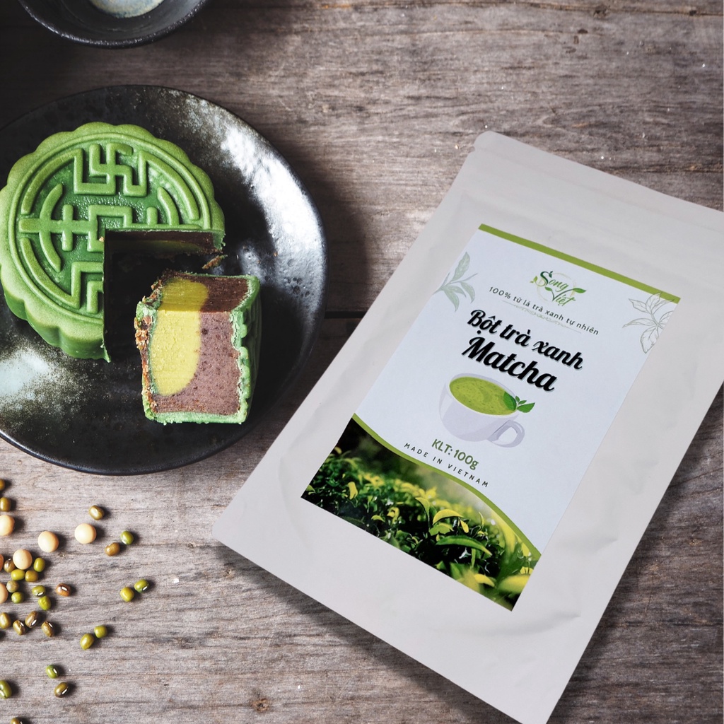 Matcha Trà Xanh pha chế, làm bánh Song Việt gói 100G