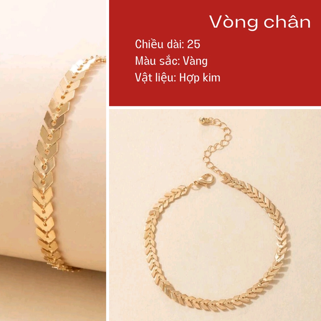 Vòng chân, lắc chân chi tiết mũi tên