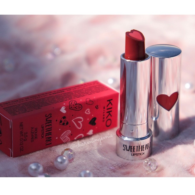 Son Kiko SweetHeart Lipstick Limited - Màu 04 First Red