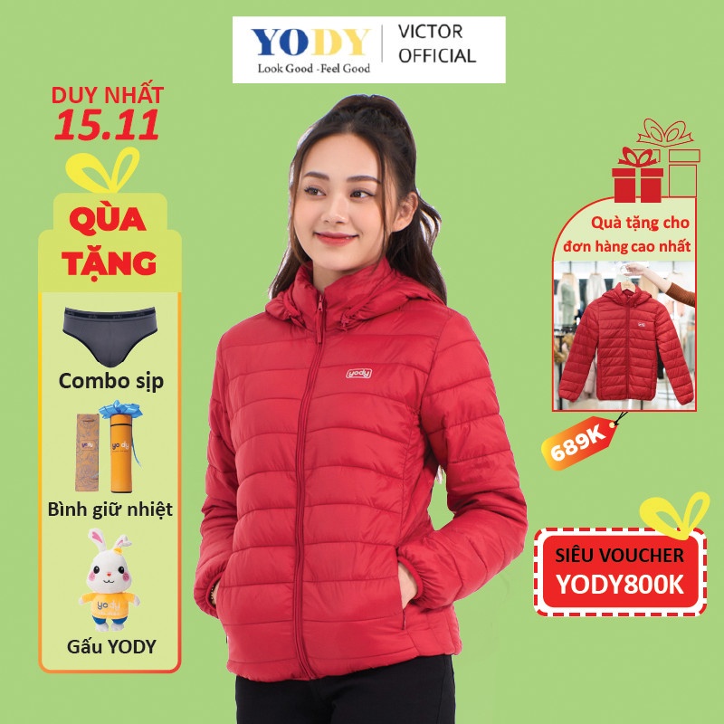 Áo Phao Nữ YODY Cực Ấm Siêu Nhẹ Thương Hiệu Chính Hãng PHN3000