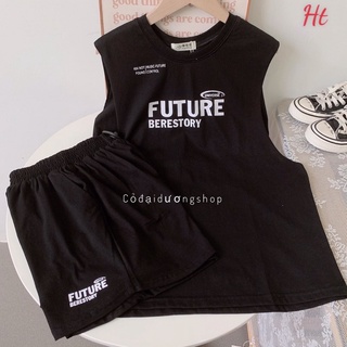Set bộ đùi tanktop 3 lỗ có bra FUTURE Ht