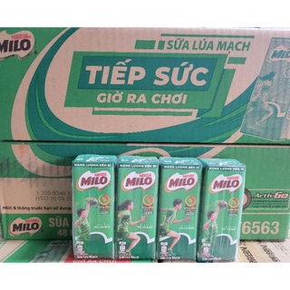 Thùng 48 Hộp Sữa Lúa Mạch Milo 180ml - Active Go