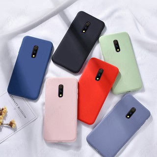 Ốp điện thoại silicon mềm màu trơn che phủ toàn diện cho Realme X