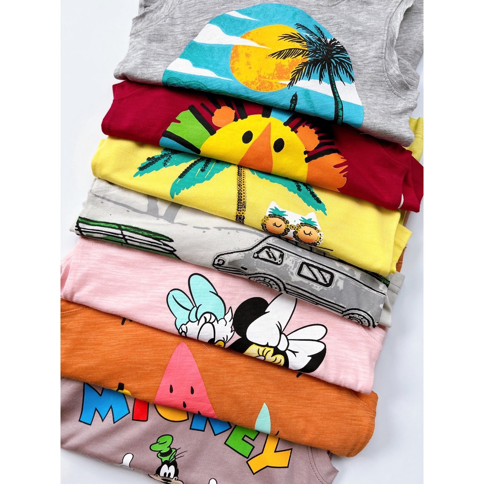 Bộ quần áo bé trai bé gái 1 đến 6 tuổi đồ bộ ba lỗ cho bé thun cotton cao cấp - STRB