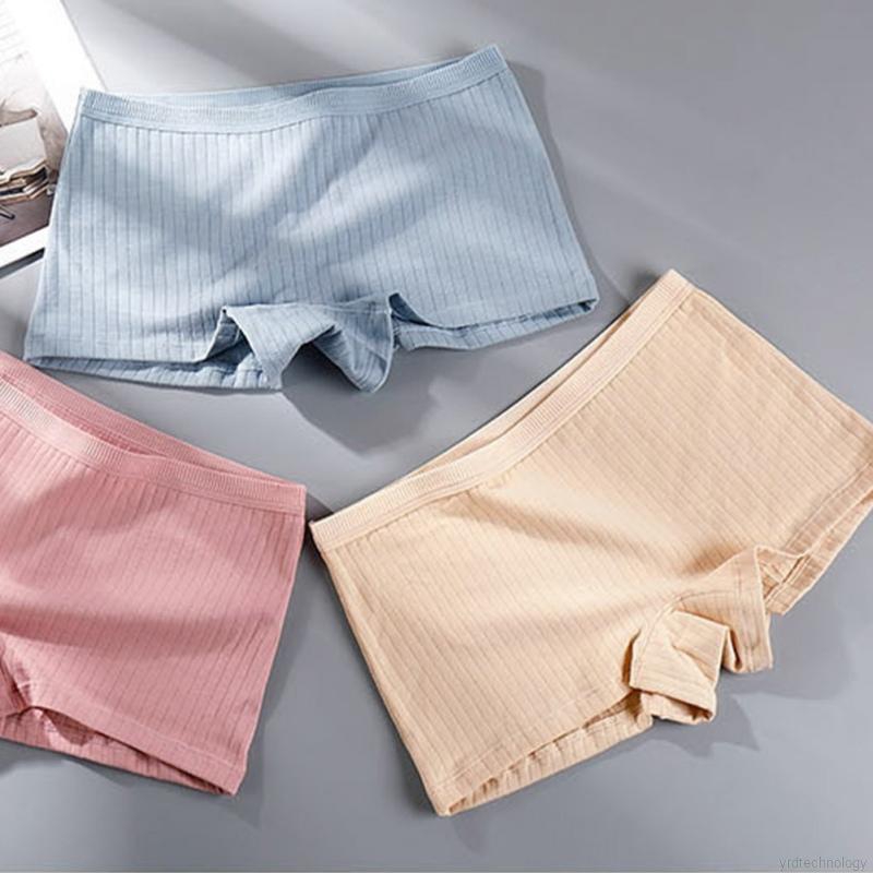 New Women Seamless Middle Waist Cotton Boyshort