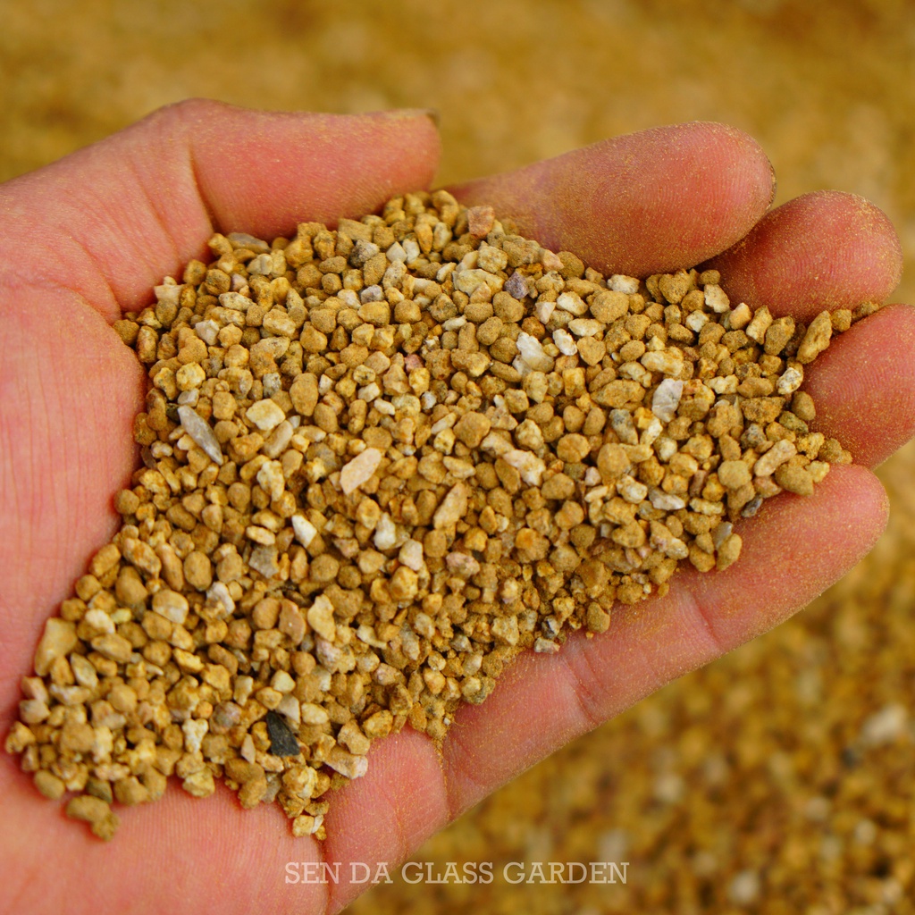 Đá khoáng Masato Hàn Quốc dùng rải mặt chậu sen đá, xương rồng - thoáng khí, cách nhiệt tốt, màu đẹp đậm nét