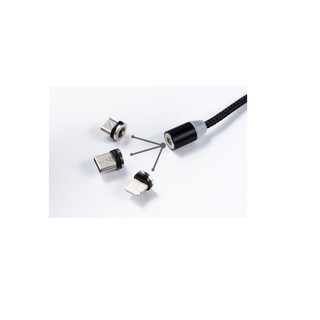 Cáp sạc từ hít nam châm dây dù 3in1 (Typec, Iphone, Micro)